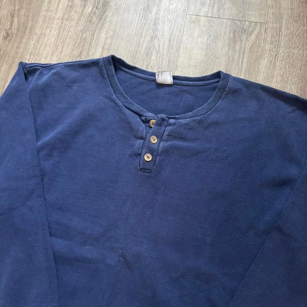 Vintage 90's Camber USA henley navy blue long sleeve